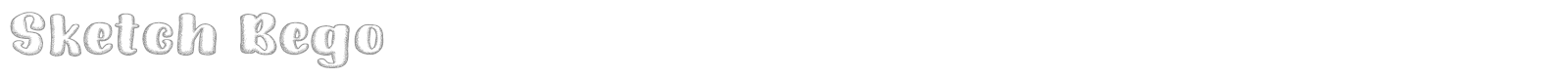 Sketch Bego font preview